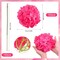 Spring Table Top Decor – 100 Pcs Rose Red Artificial Hydrangea Flowers with Stems, Silk Faux Hydrangea Heads for Wedding Centerpieces, Bouquets & Party Decorations